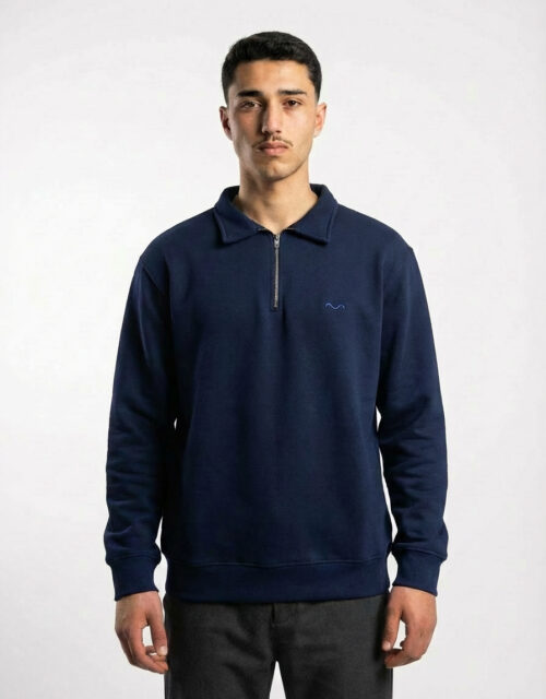 Sweat Collar Bleu Marine